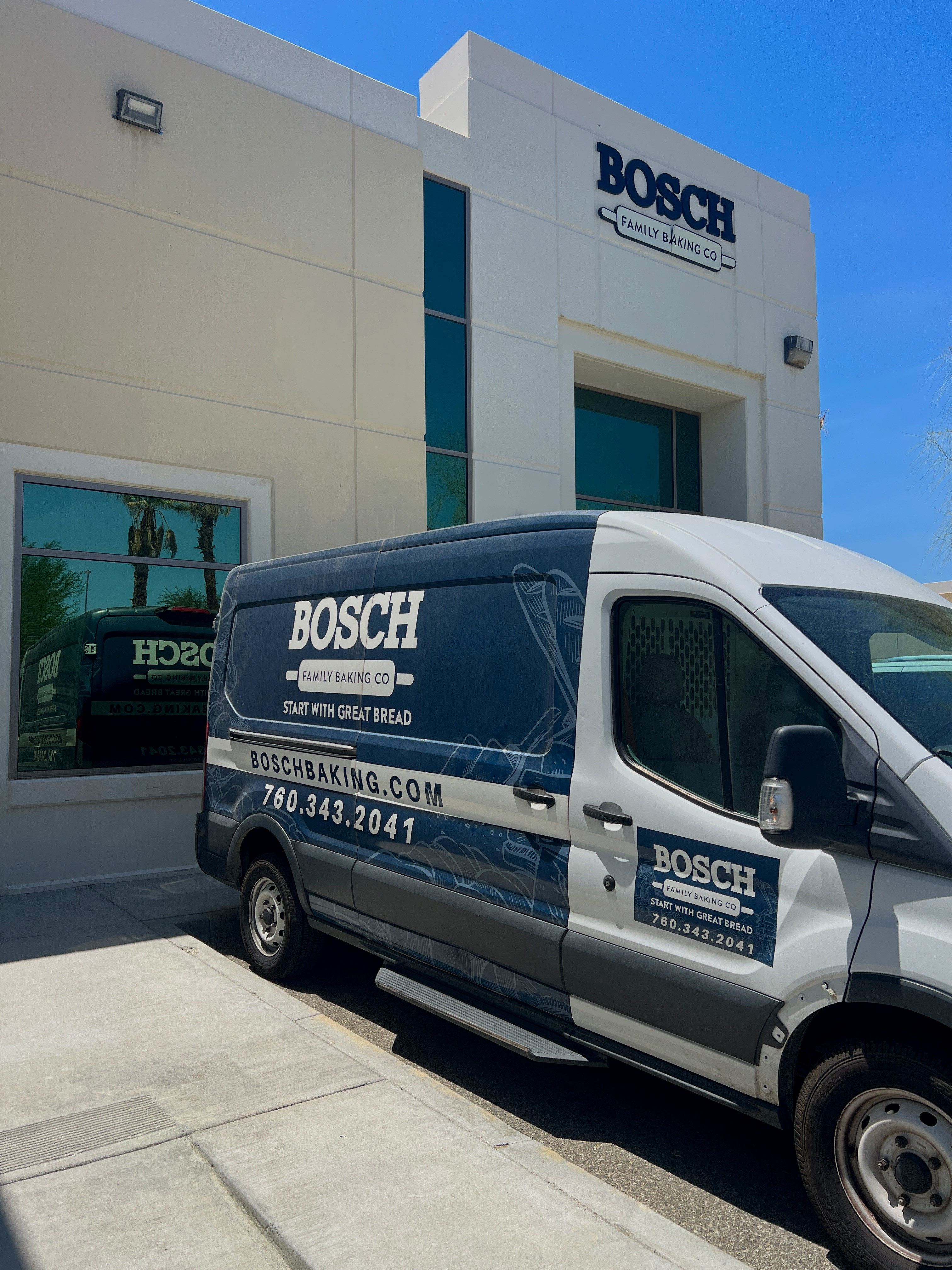 Bosch Baking Co. bakery and delivery van in Thousand Palms, CA